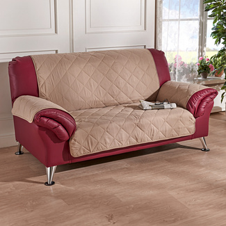 Sofaüberwurf 2-Sitzer beige, 3-tlg. Sofaüberwurf 2-Sitzer beige, 3-tlg.