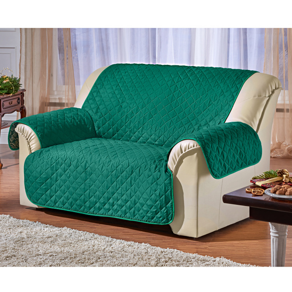Sofaüberwurf 2-Sitzer grün, 188 x 225 cm