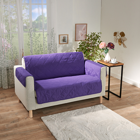 Pagen Sofaüberwurf 2-Sitzer lila