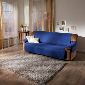 Sofaüberwurf 3-Sitzer blau Sofaüberwurf 3-Sitzer blau