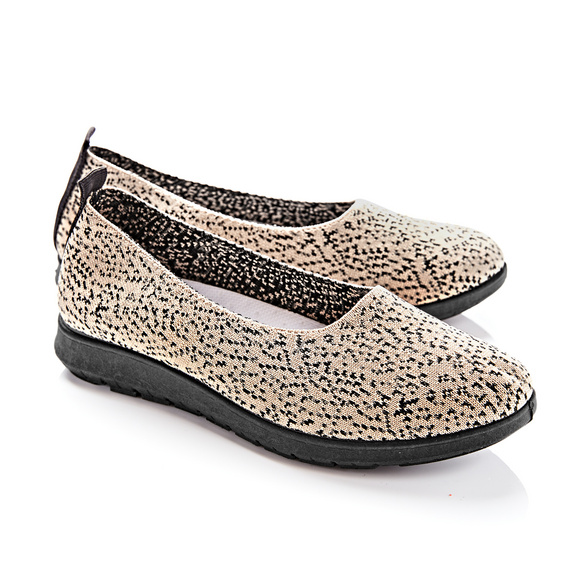 Soft-Slipper "Vicky" beige-schwarz