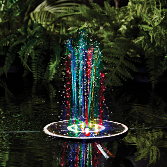 Solar-Brunnen mit Farbwechsel