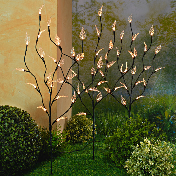 Solar-Gartenstecker Blume, 2er-Set