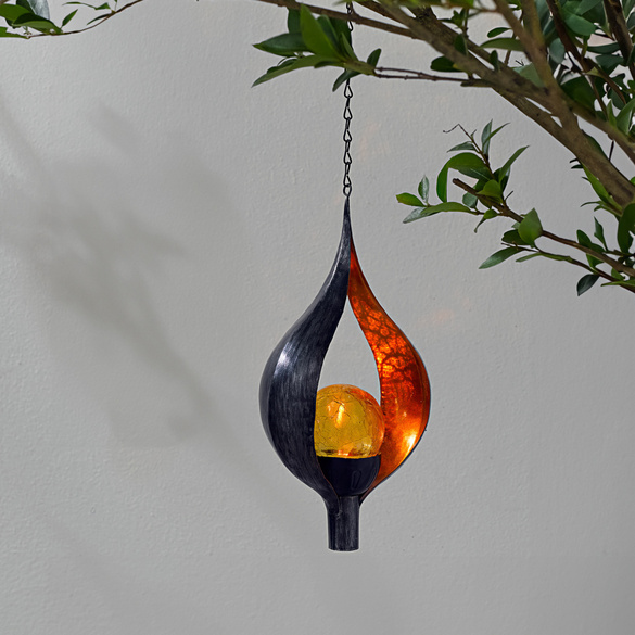 LUMI JARDIN Solar-Hängeleuchte „Loft Pear“ – 89cm Dekorative Pendelleuchte Für Garten & Terrasse Mit 8h Betrieb