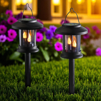 Solar-Laternen 3-in-1 mit Steckstab 2er-Set Gainsborough Solar-Laternen 3-in-1 mit Steckstab 2er-Set Gainsborough