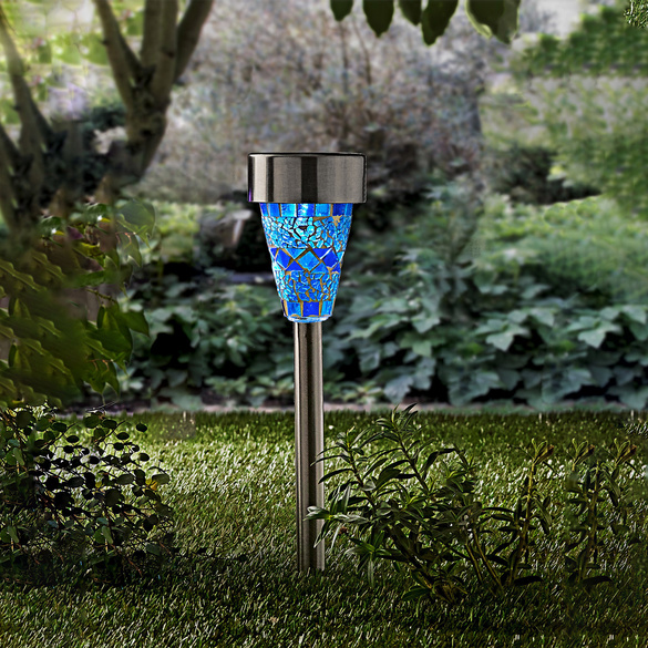 Pagen Solarleuchte "Mosaik", blau