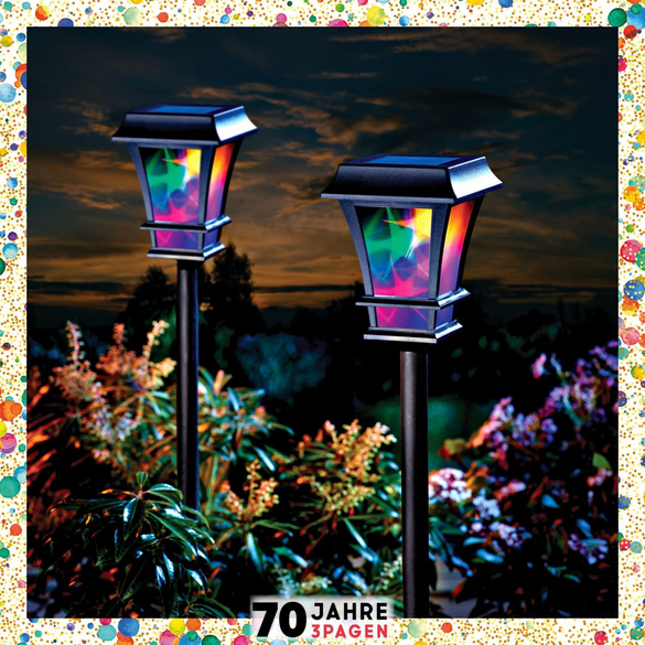 Solarstecker "Galaktisches Laternenlicht" Gainsborough, 2erSet 3PAGEN
