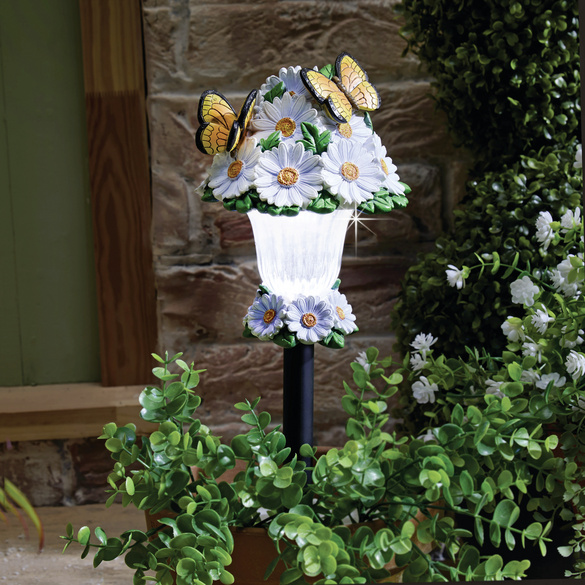 Solarstecker "Schmetterling & Blüten"
