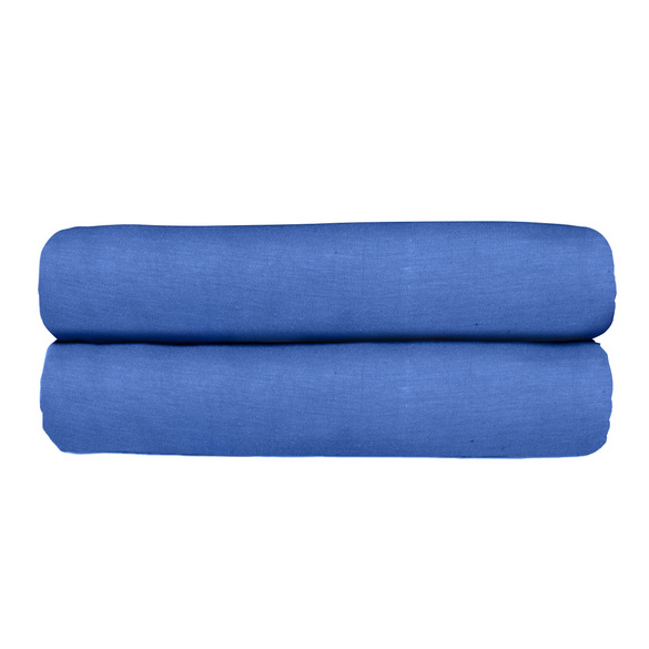 Spannbettlaken hellblau 100 x 200 cm, 2er-Set