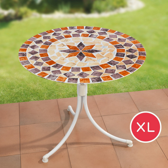 Spanntischdecke Mediterran XL Ø 85–105 cm