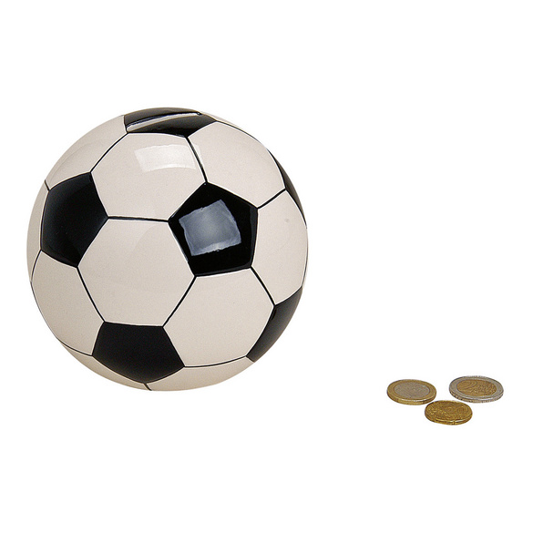 Spardose "Fußball" aus Keramik