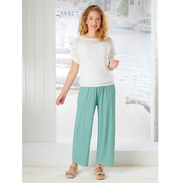 Strick-Set: Pullover & Top weiß 2er-Set