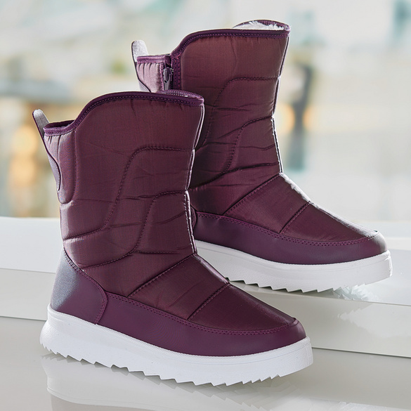 Thermo-Stiefel "Irmi" aubergine