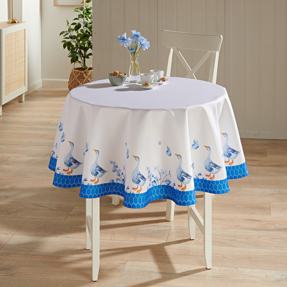 Tischdecke "Gänse" Ø 140 cm Eldo