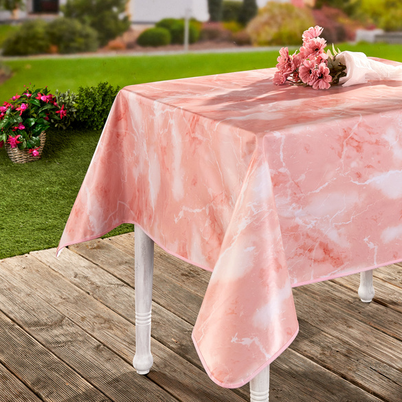 Tischdecke "Marmor" rosa, 110 x 140 cm