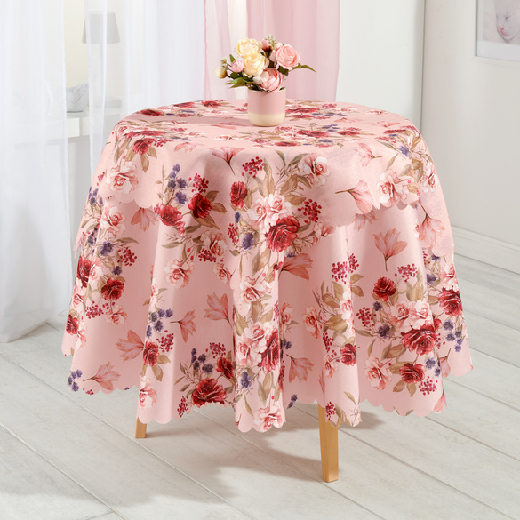 Tischdecke "Rosen" Ø 160 cm Schäfer