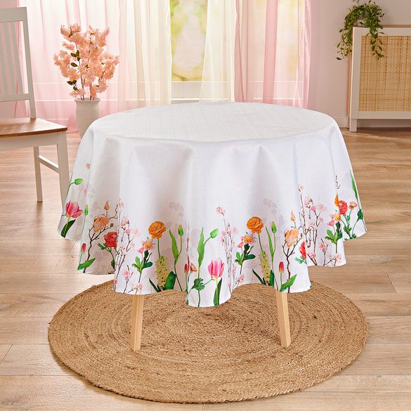 Tischdecke "Rosen & Mandelblüten" Ø 140 cm