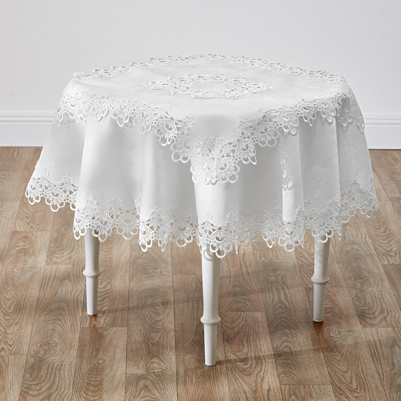 Tischdecke "Spitze", Ø 160 cm Eldo