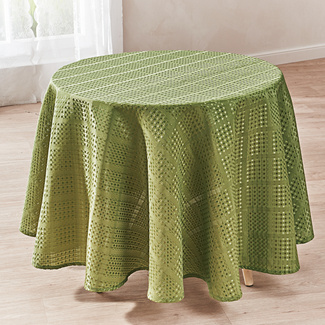 Tischdecke grün, Ø 140 cm Tischdecke grün, Ø 140 cm
