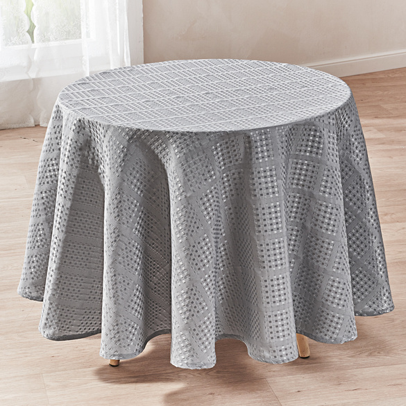 Tischdecke silbergrau, Ø 140 cm