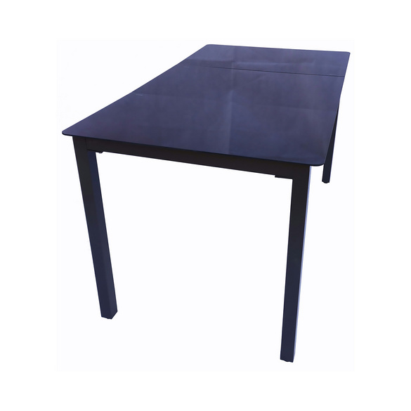 Gartentisch aus Alu 140x80 Schwarz
