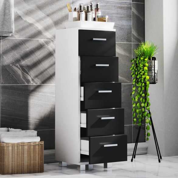 Schubladenschrank "Zalo M" Schwarz
