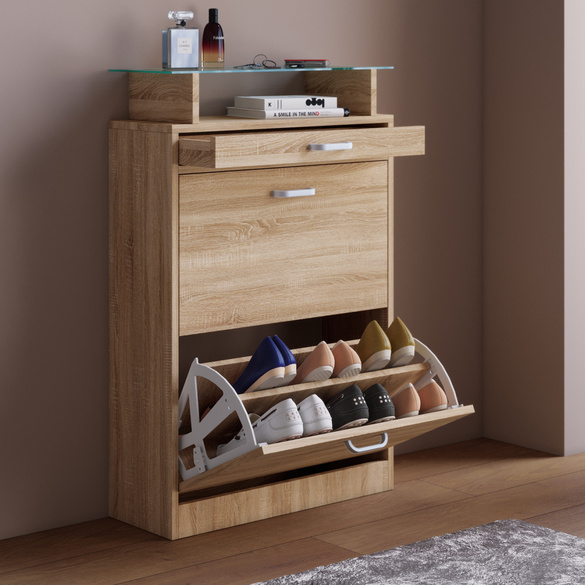 Schuhschrank "Sipos M" Sonoma-Eiche