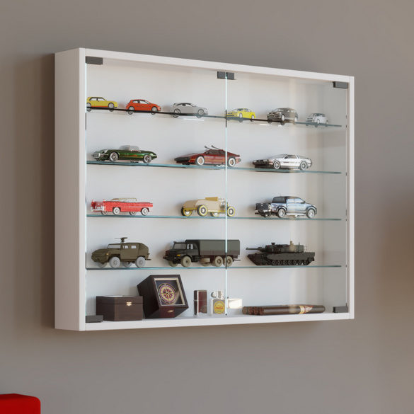 VCM Wandvitrine "Mandosa L" Weiß