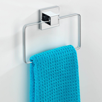 Vacuum-Loc® Handtuchring „Quadro“, Edelstahl WENKO Vacuum-Loc® Handtuchring „Quadro“, Edelstahl WENKO