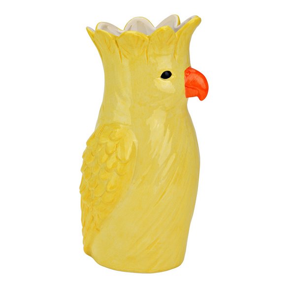 Wurm Vase "Papagei" gelb