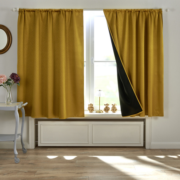 Verdunkelungsvorhang goldfarben 140 x 140 cm Eldo
