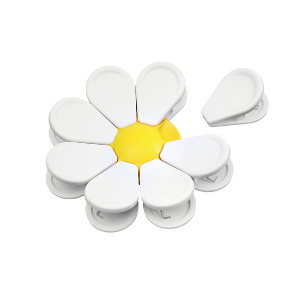 Verschlussclips Sonnenblumendesign 8er-Set