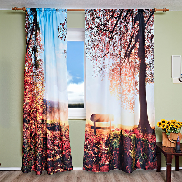Vorhänge "Goldener Herbst" 140 x 230 cm 2er-Set
