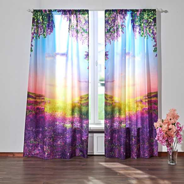 Vorhang "Lavendel" 140 x 230 cm 2er-Set