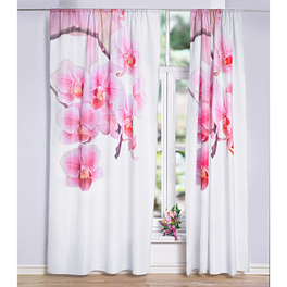 Fotogardinen Orchidee Vorhang Mit Motiv 3d Fotodruck