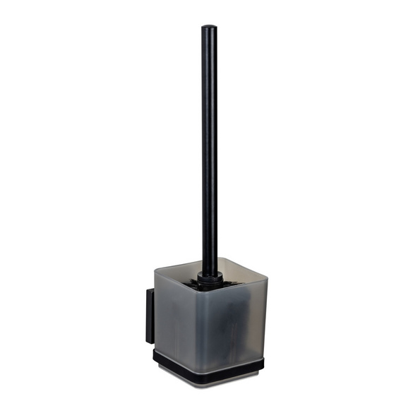 WC-Garnitur „Quadro“ Schwarz Vacuum-Loc®