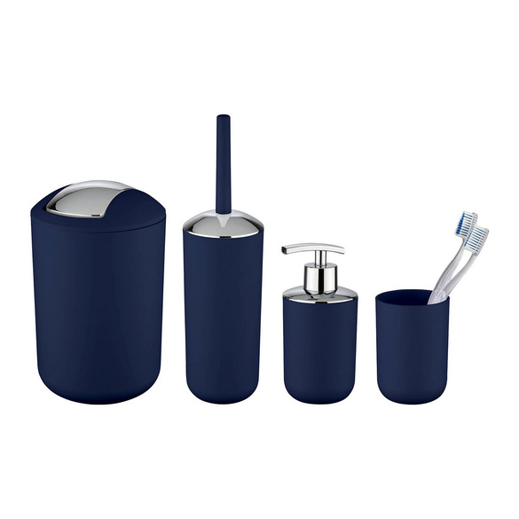Bad-Accessoire-Set "Brasil" Dunkelblau 4-tlg. bruchsicher