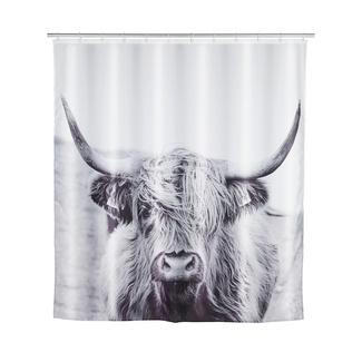WENKO Duschvorhang Yak, Textil (Polyester), 180 x 200 cm, waschbar WENKO Duschvorhang Yak, Textil (Polyester), 180 x 200 cm, waschbar