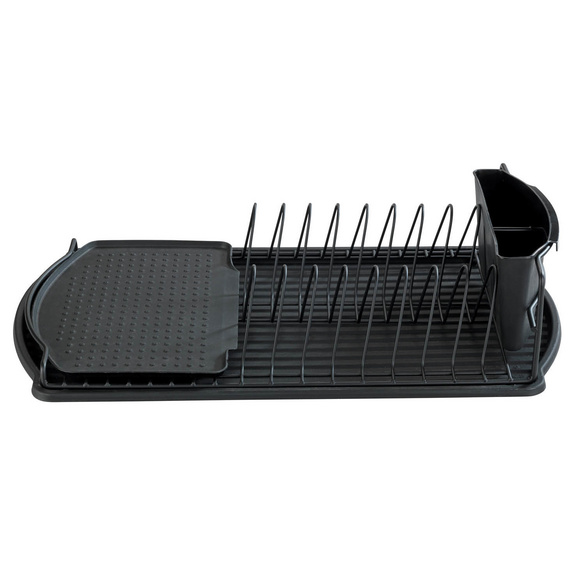 Geschirrabtropfer Basic Schwarz, Geschirr Abtropfgestell
