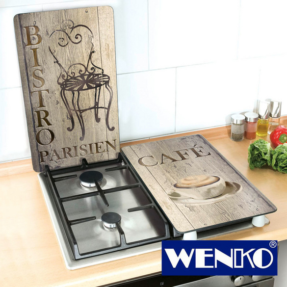 Herdabdeckplatte Universal Bistro 2er-Set, für alle Herdarten