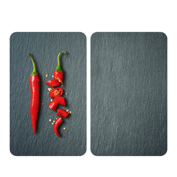 Herdabdeckplatten Universal Mod. Cayenne 2er Set, für alle Herdarten