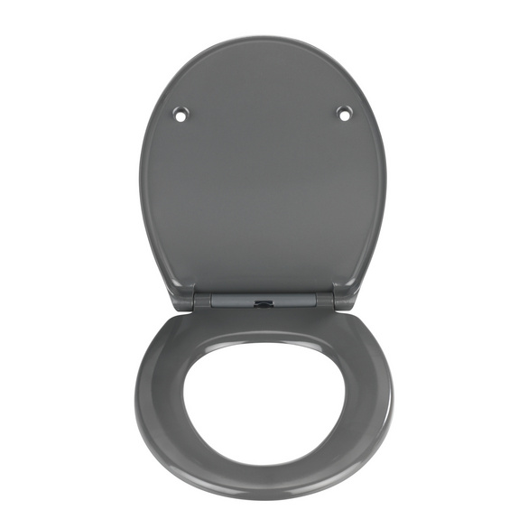 Wenko Premium Wc-Sitz Samos Grau, Aus Antibakteriellem Duroplast Mit Absenkautomatik