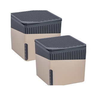 WENKO Raumentfeuchter Cube, Beige, 1000 g, 2er Set, Luftentfeuchter WENKO Raumentfeuchter Cube, Beige, 1000 g, 2er Set, Luftentfeuchter