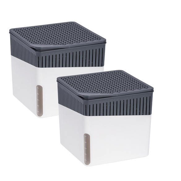 Raumentfeuchter Cube, Weiß, 1000 g, 2er Set, Luftentfeuchter