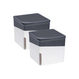 WENKO Raumentfeuchter Cube, Weiß, 500 g, 2er Set, Luftentfeuchter WENKO Raumentfeuchter Cube, Weiß, 500 g, 2er Set, Luftentfeuchter