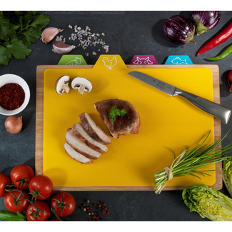 WENKO Schneidebrett aus Bambus Bella, mit 4 Schneidematten WENKO Schneidebrett aus Bambus Bella, mit 4 Schneidematten