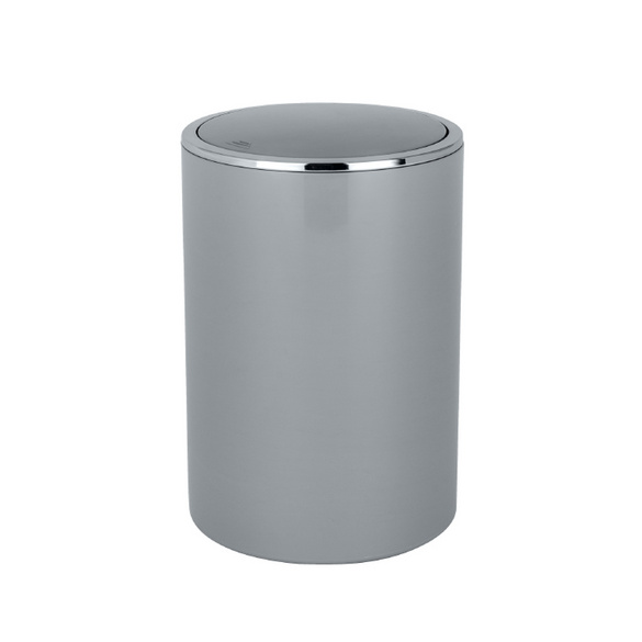 Schwingdeckeleimer Inca Grey, hochwertiger Kunststoff, 5 Liter