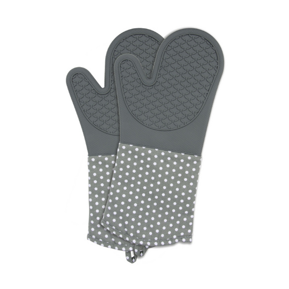 Topfhandschuhe Silikon Grau, 1 Paar