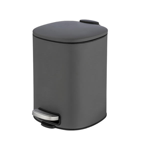 Treteimer Alassio, Grau 5 L, Easy-Close Absenkautomtik