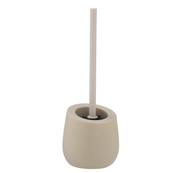 WC-Garnitur Badi Beige Keramik, mit Silikon-Bürstenkopf